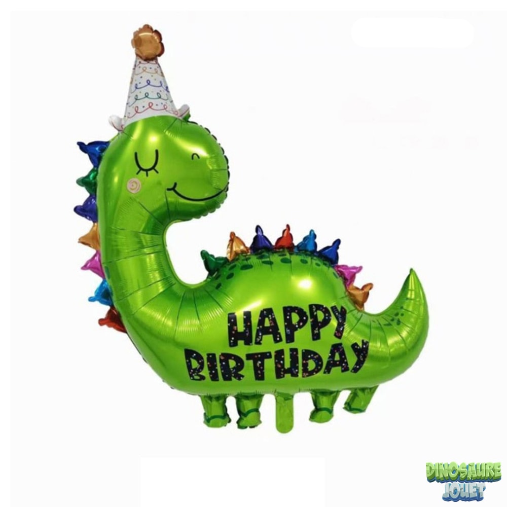 Dinosaure Jouet Avec Un Cadeau D'anniversaire Portant Un Chapeau De Fête  Sur Un Fond Jaune. Banque D'Images et Photos Libres De Droits. Image  80428272