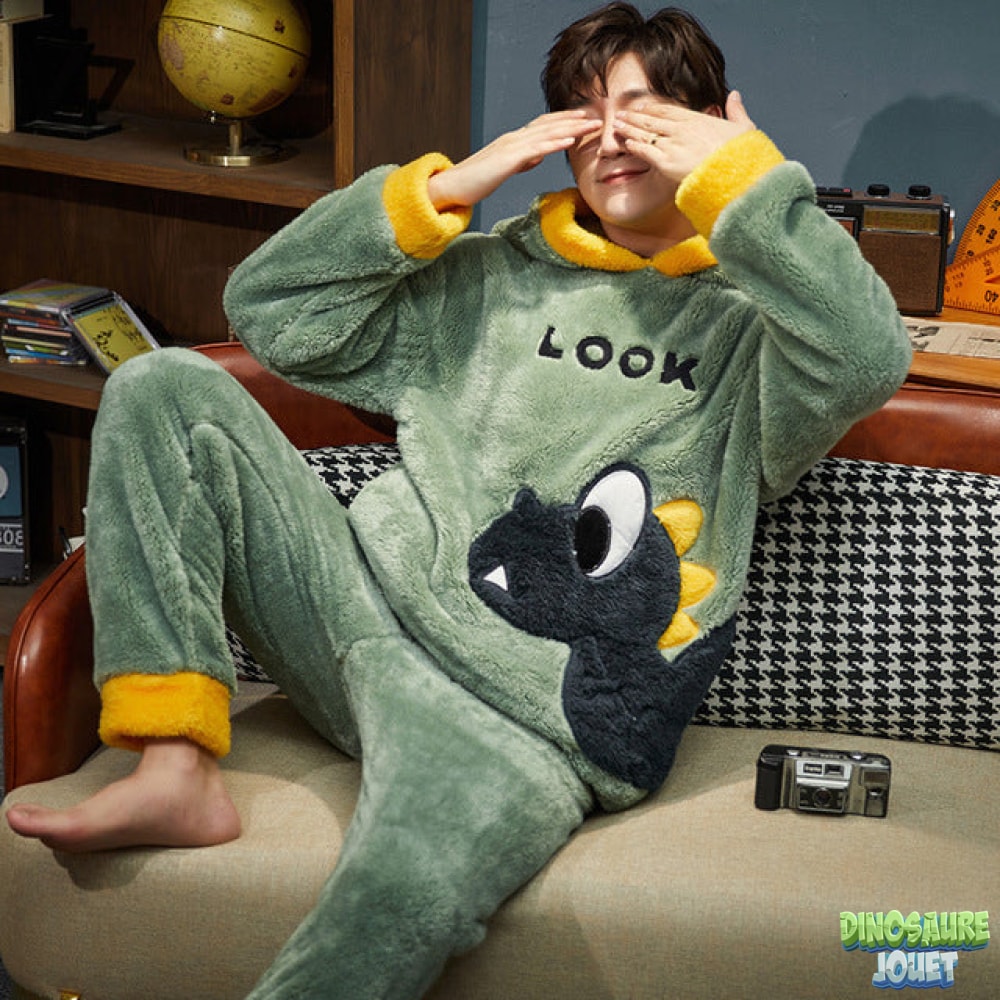 Pyjama pilou pilou vert pour garçon - Pyjama D'Or