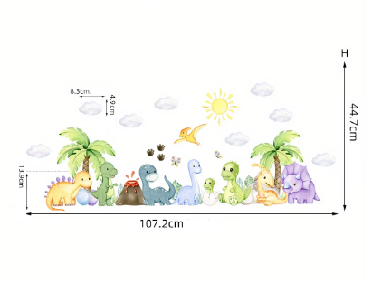 Stickers animaux Dinosaure