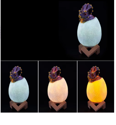 Lampe veilleuse colorée tricératops