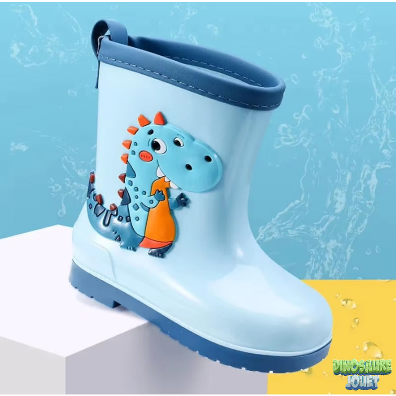 Bottes de pluie avec chaussette amovible Dinosaure