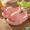 Chausson Dinosaure fille rose