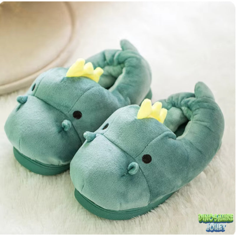 Chausson peluche garcon Dinosaure