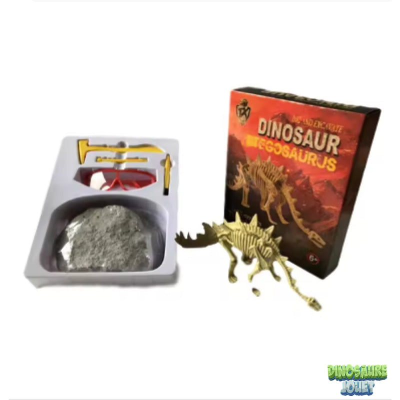 Dino excavation kit stégosaure