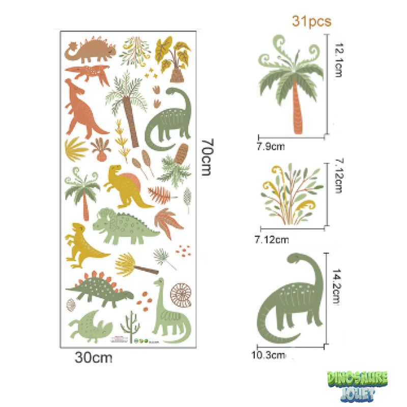 Dinosaure stickers muraux