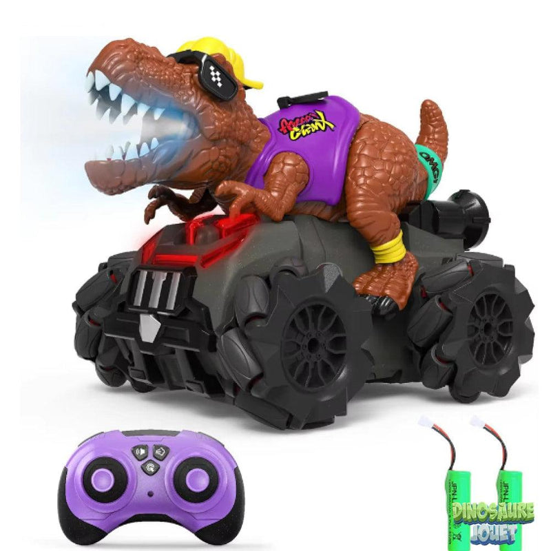 Dinosaure t rex voiture