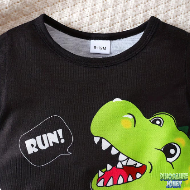 Ensemble short tee shirt Dinosaure