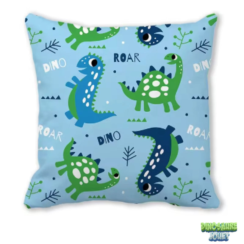 Housse de coussin polyester Dinosaure