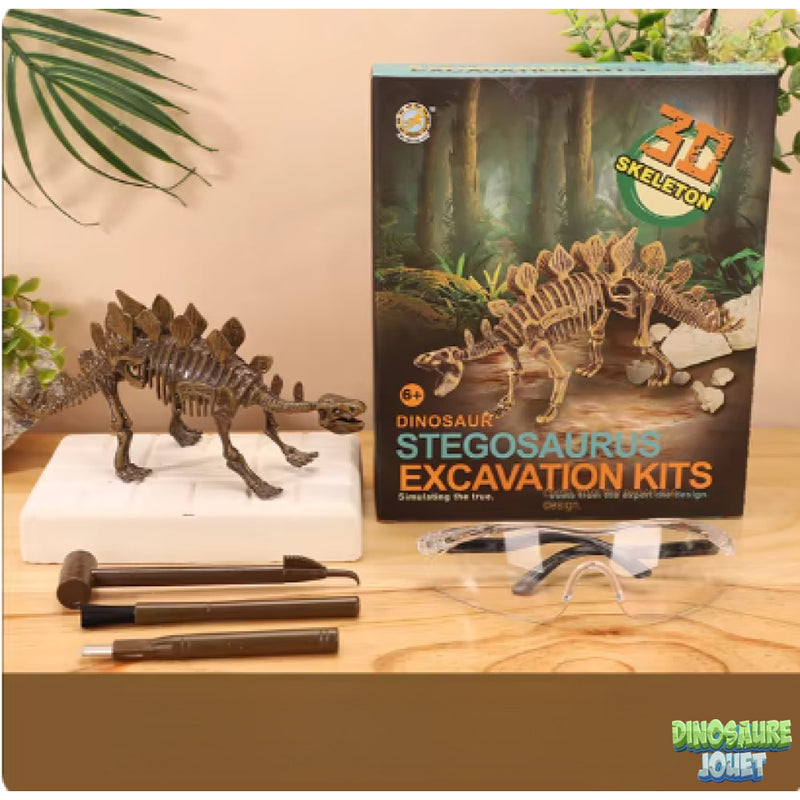 Kit de fouille dinosaure Stégosaure