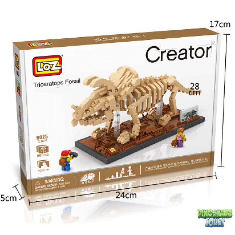 Lego fossile Dinosaure triceratops