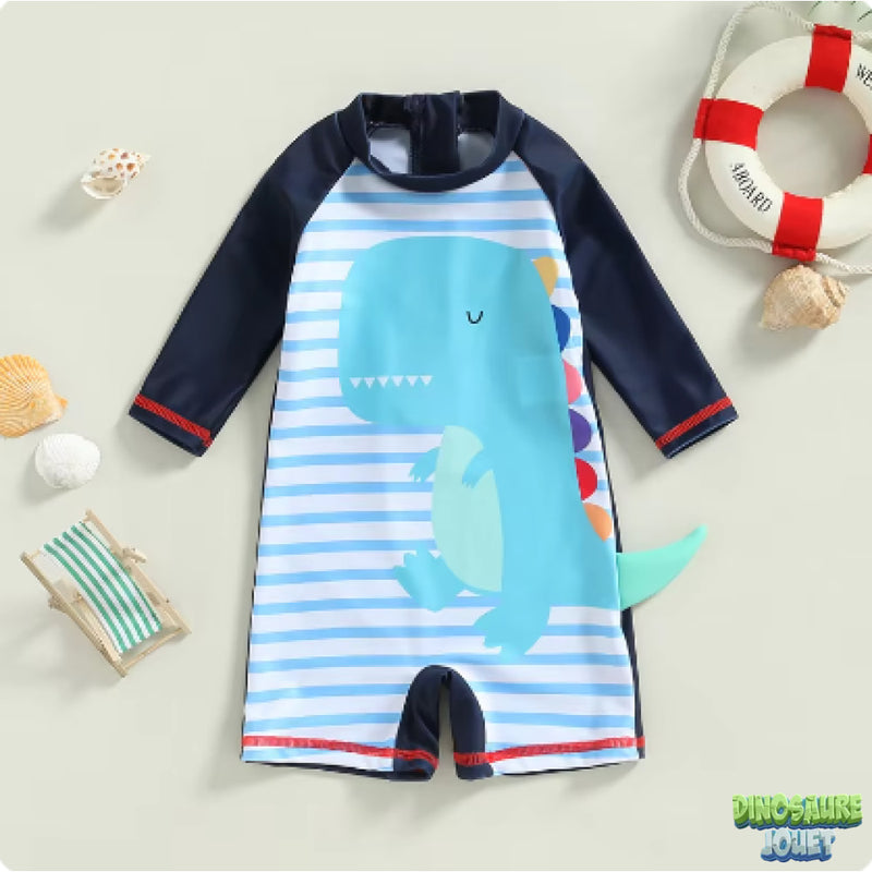 Maillot de bain Dinosaure à rayures