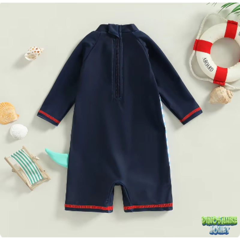 Maillot de bain Dinosaure à rayures