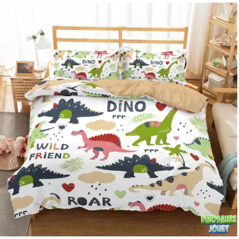 Parure de lit beige Dinosaure