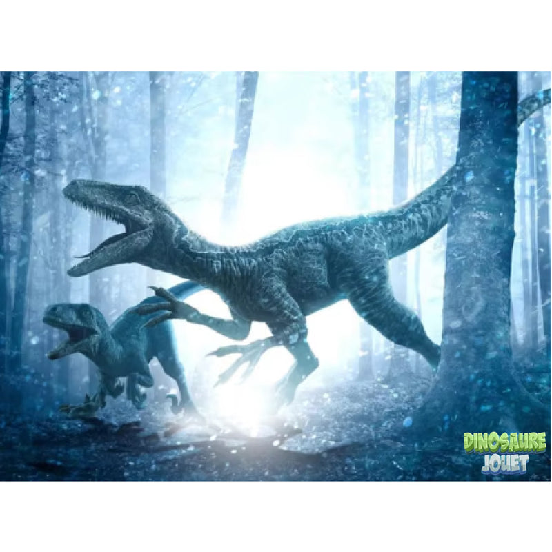 Peinture diamant Dinosaure vélociraptor