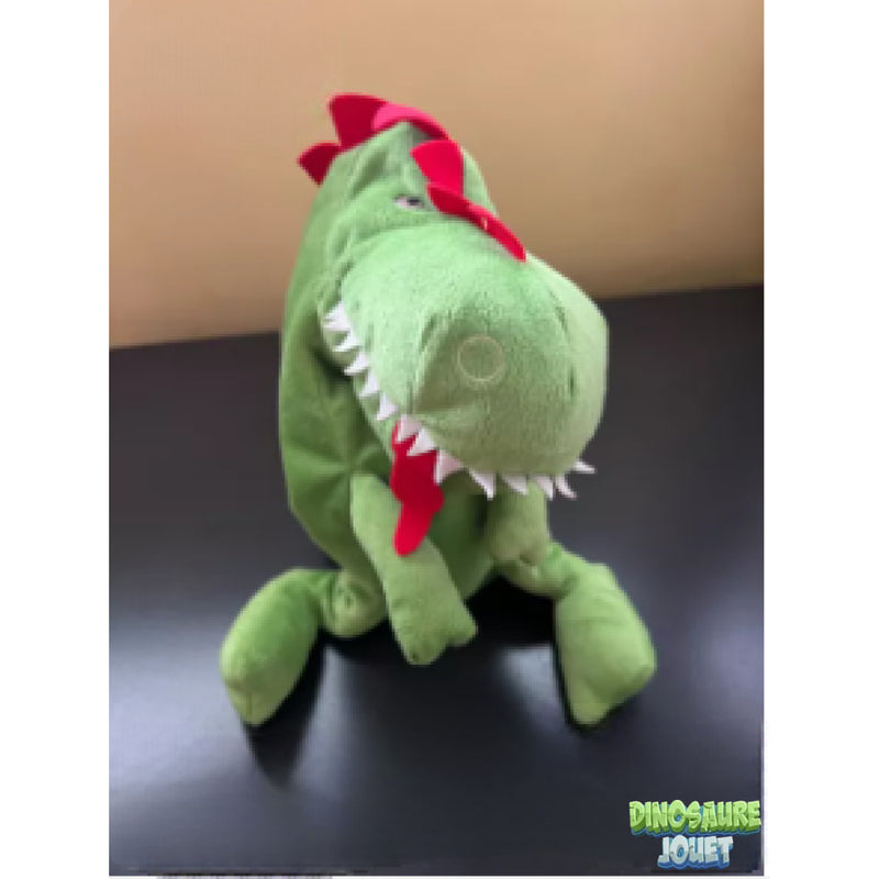 Peluche marionnette Dinosaure: T-rex vert