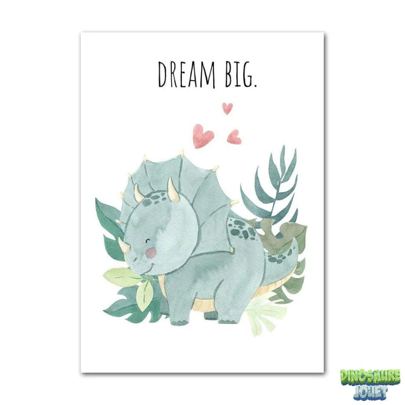 Poster bébé animaux Dinosaures