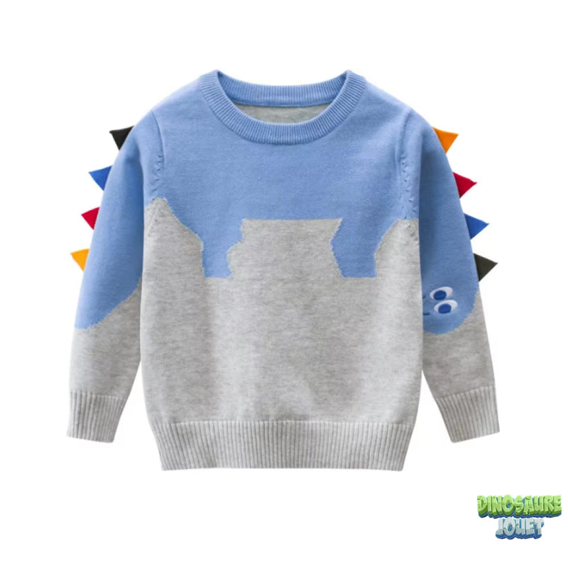 Pull tricot enfant dinosaure