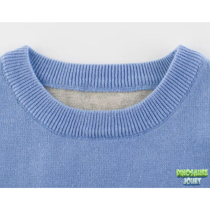 Pull tricot enfant dinosaure