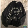 Pull tricot motif dinosaure