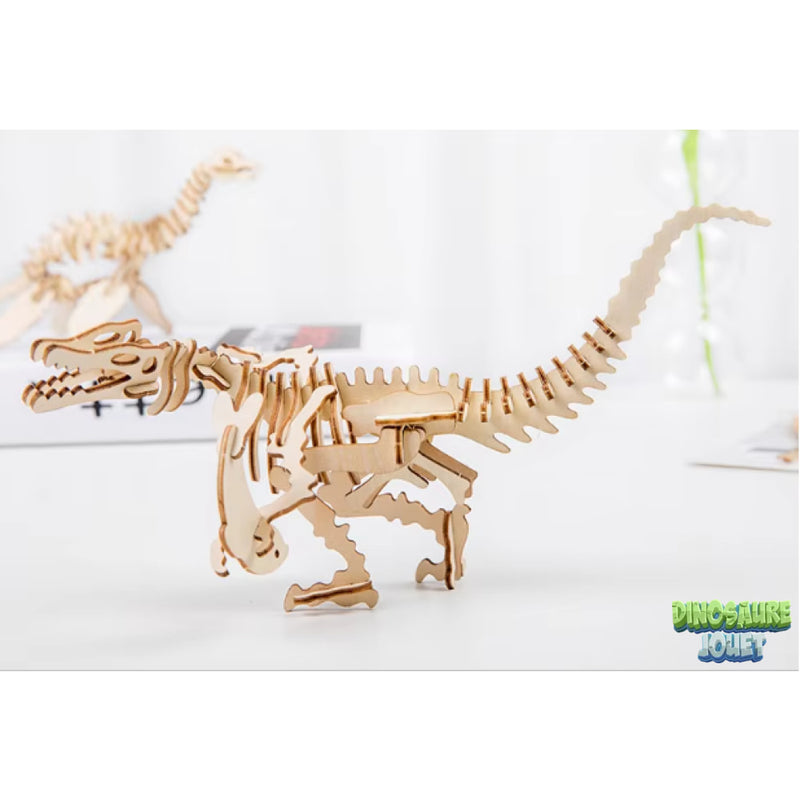 puzzle 3d en bois dinosaure