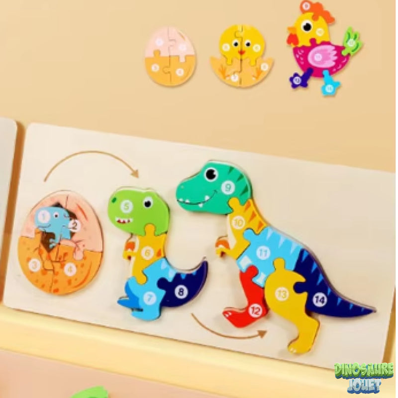 Puzzle dinosaure 2 ans