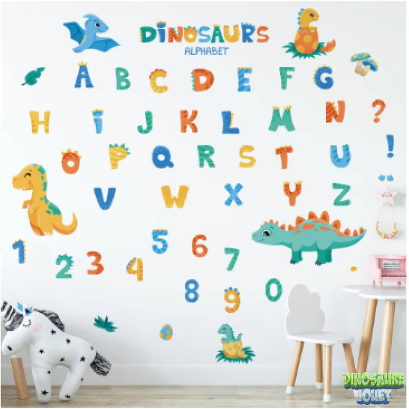 Stickers alphabet Dinosaure