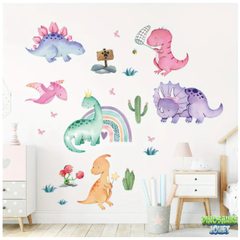 Stickers mural chambre bébé Dinosaure