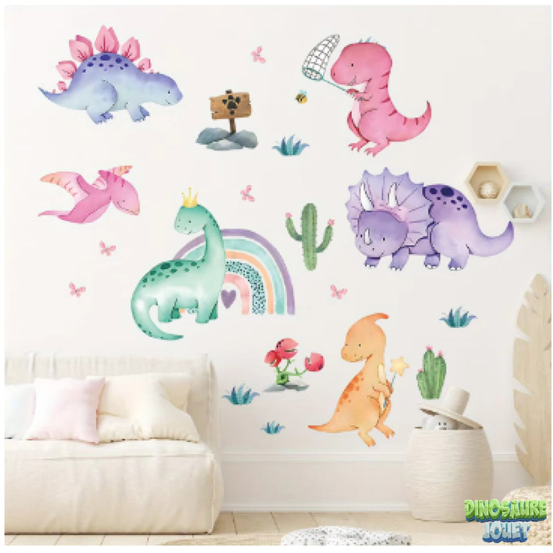 Stickers mural chambre bébé Dinosaure