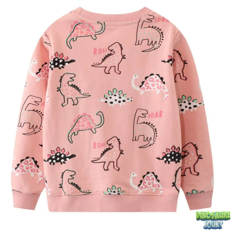 Sweat Dinosaure fille