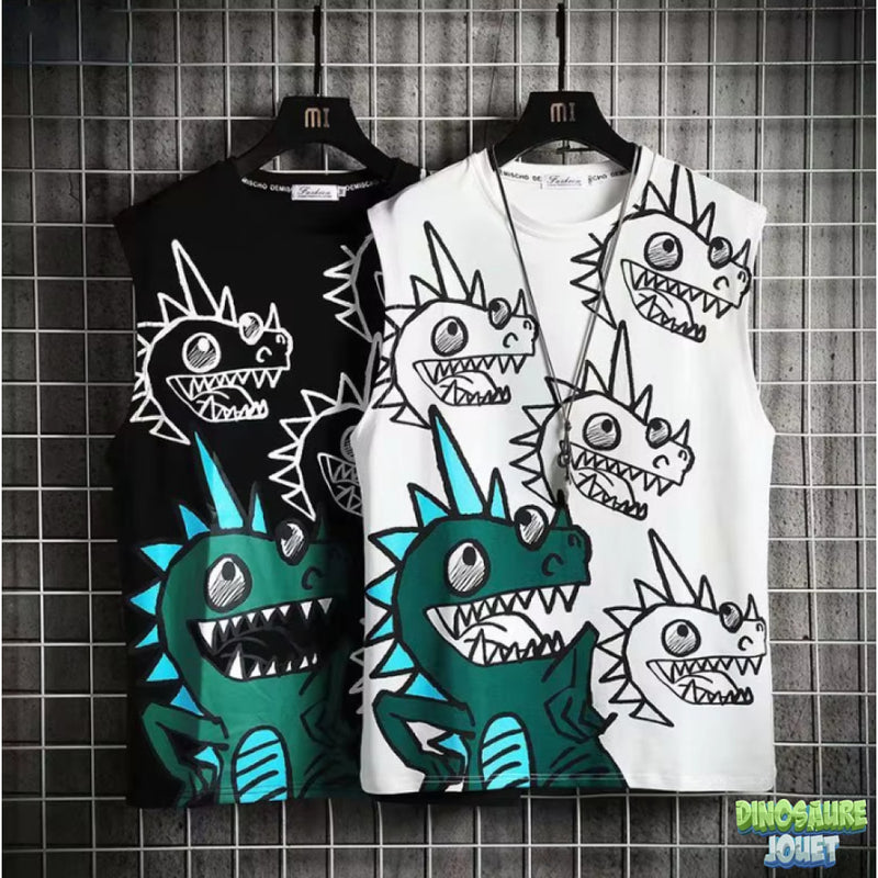 Sweat Dinosaure sans manches