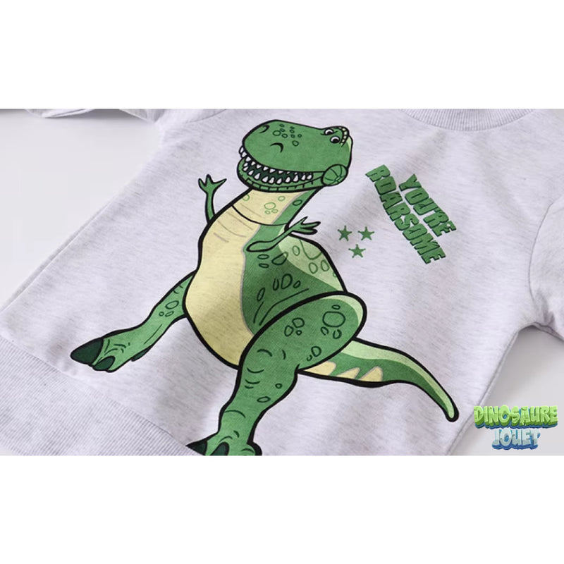 Sweat gris Dinosaure