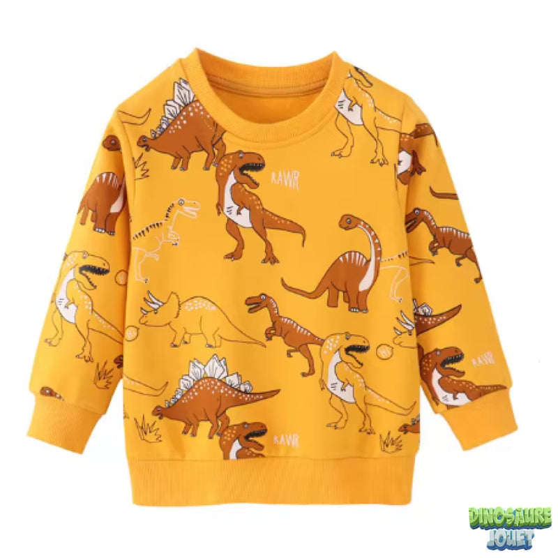 Sweat shirt dinosaure