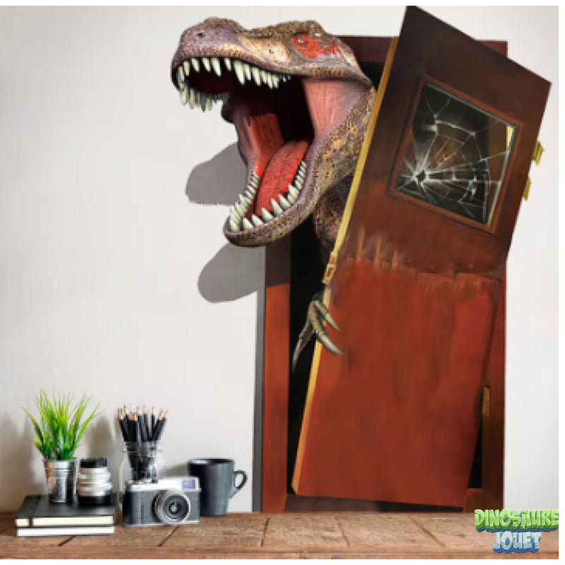 T rex autocollant 3D