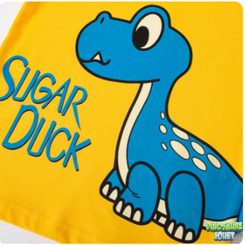 T-shirt Dinosaure bleu