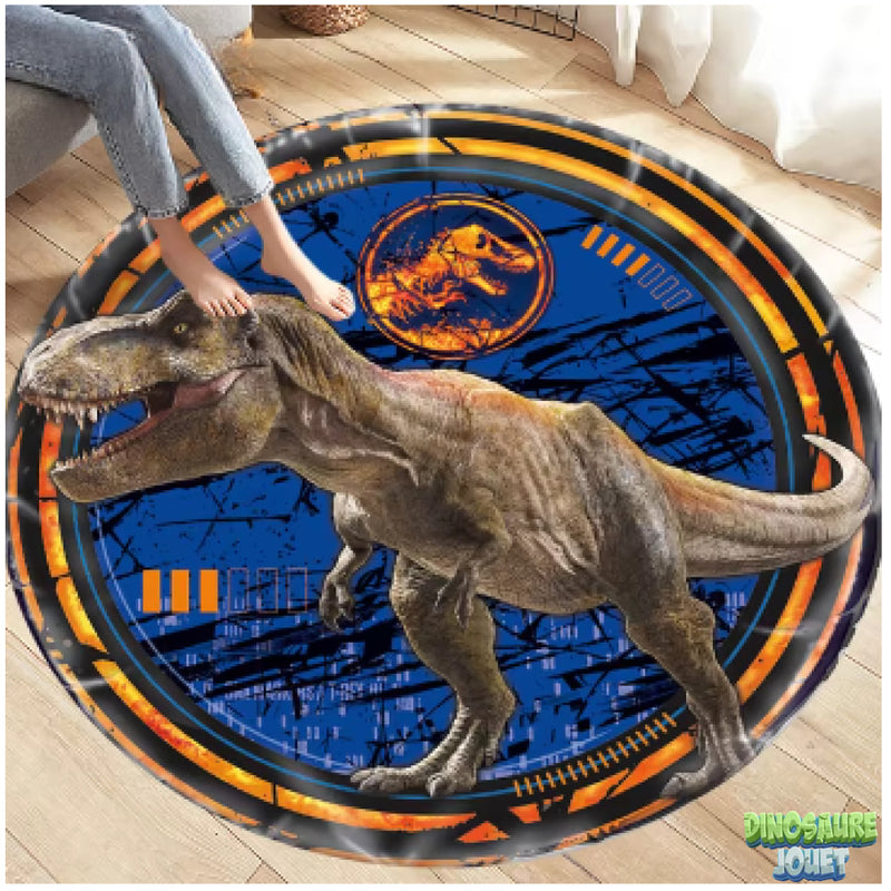 Tapis dinosaure bleu