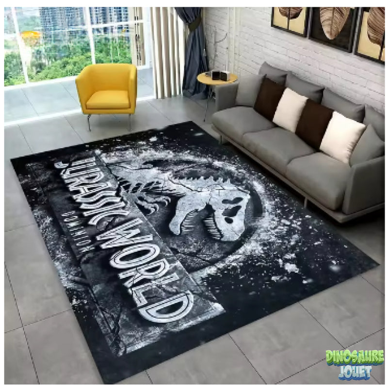 Tapis Jurassic World gris