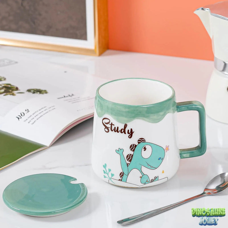 Tasse Dinosaure couvercle et cuillère