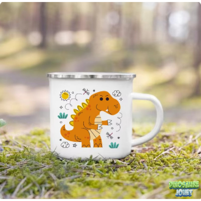 Tasse émaillée Dinosaure mignon