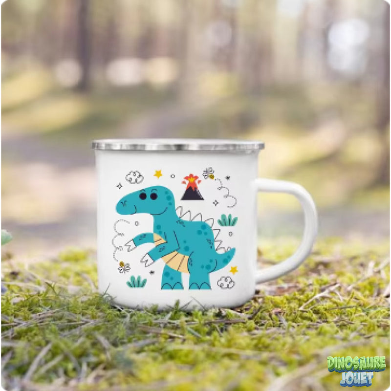 Tasse émaillée Dinosaure mignon