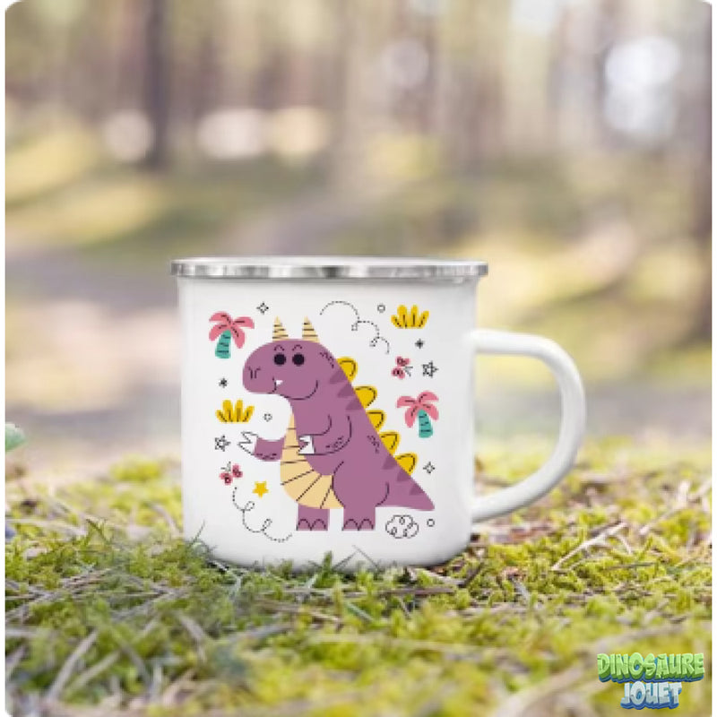 Tasse émaillée Dinosaure mignon