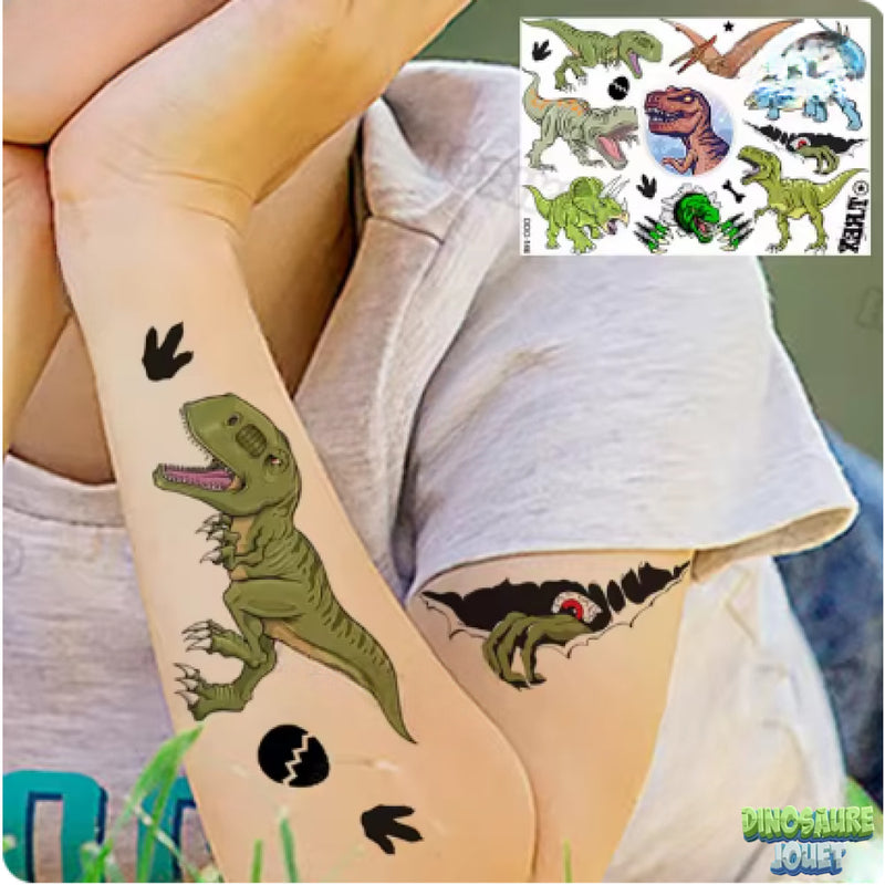 Tatouage ephemere de Dinosaure T-rex