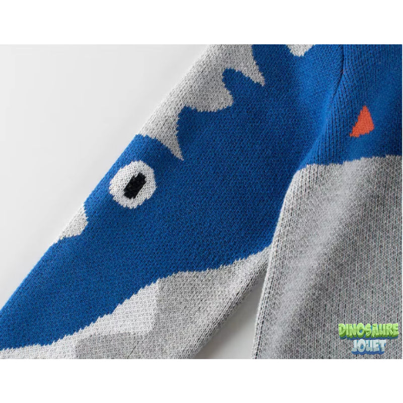 Tricot enfant pull dinosaure