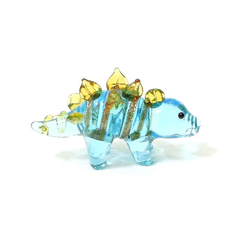 Deco statue dinosaure en verre