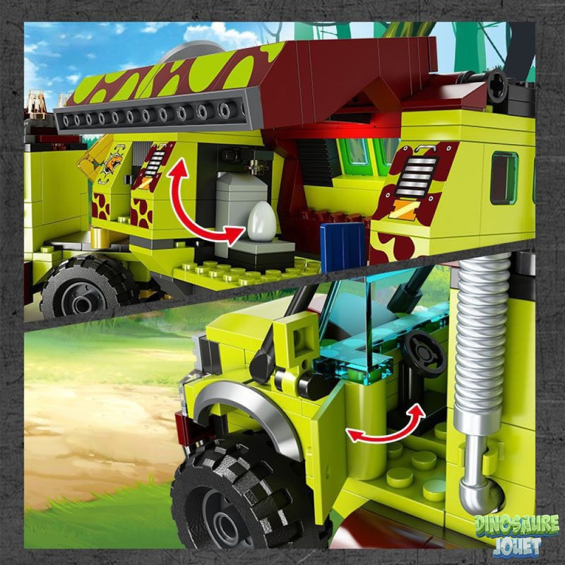Jouet à Mécanisme de Recul Monster Truck - Camion Dinosaure