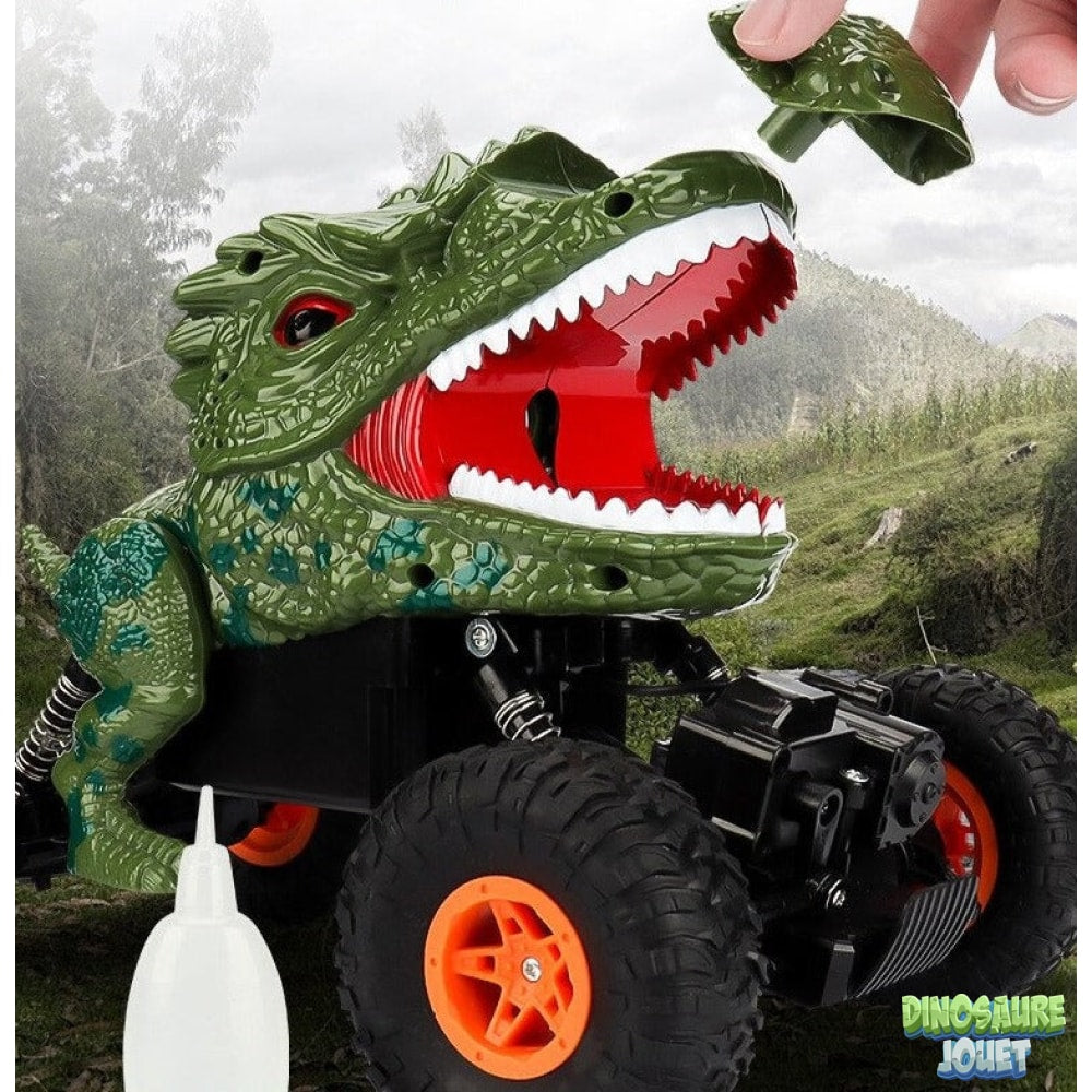 Dinosaure t rex voiture