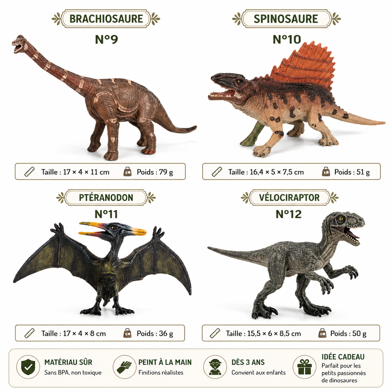 Catalogue de jouets dinosaures en 2x2