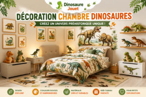 Décoration chambre dinosaures immersive pour enfants