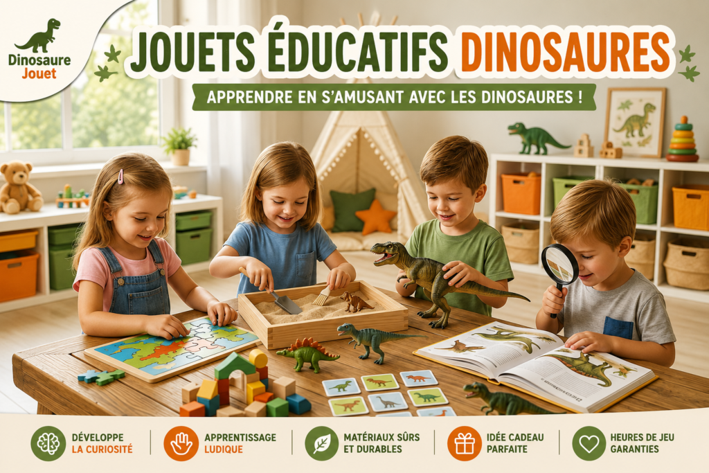 Jouets éducatifs dinosaures pour jeunes explorateurs