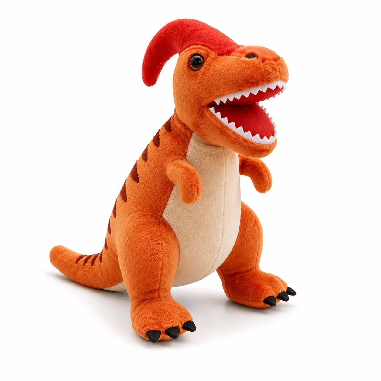 Peluche Dinosaure Parasaurolophus Orange series Cartoon