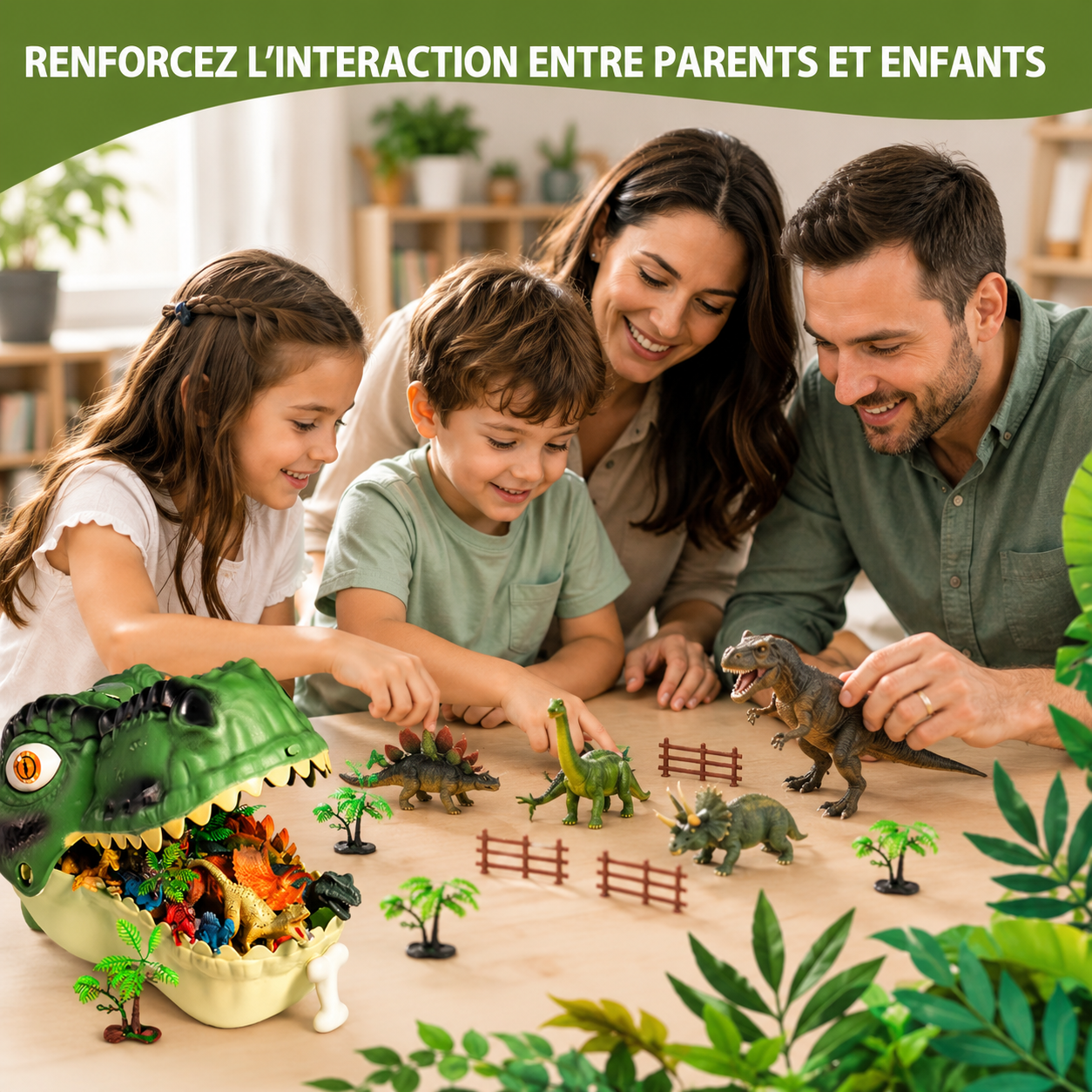 Renforcer les liens familiaux avec des figurines dinosaures